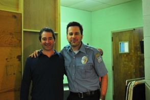 on the Inkubus set with Jonathan Silverman - 2010