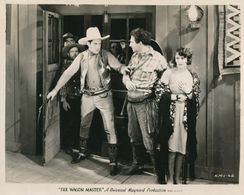 Bobby Dunn, Al Ferguson, Ken Maynard, Frank Rice, and Edith Roberts in The Wagon Master (1929)