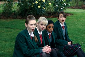 Georgia Henshaw, Eleanor Tomlinson, Georgia Groome, and Manjeeven Grewal in Angus, Thongs and Perfect Snogging (2008)