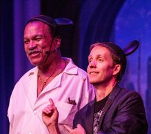 On stage at Disney's Star Wars Weekends with Billy Dee Williams