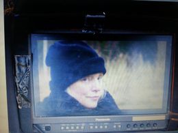 Shooting 'On the homefront', Nordland Film & Art College, in Lofoten Norway, 2008. Director: Viktor Pedersen.