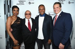 Clive Davis, Ray Parker Jr., Jennifer Hudson, and Andrew Cuomo