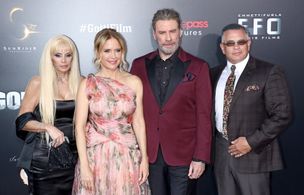 John Travolta, Kelly Preston, and Victoria Gotti