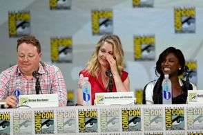 Kristin Bauer van Straten, Brian Buckner, and Rutina Wesley at an event for True Blood (2008)