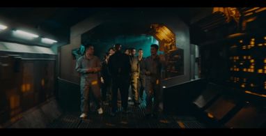 Omar Epps, Angus Macfadyen, and Brent Yoshida in 3022 (2019)