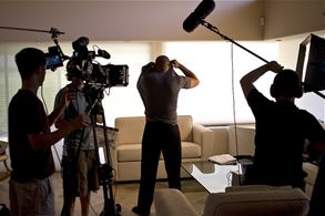 Conroe Brooks on the set of The Unknown