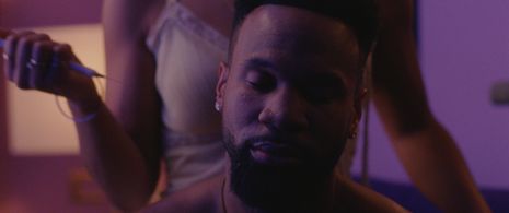 Anya Engel-Adams and Johnny Ray Gill in DVD & Chill (2020)