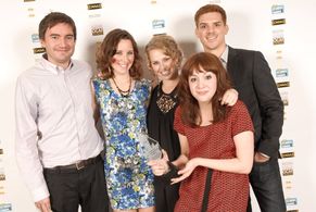 James Hartnett, Hannah Hogan, Alana Johnston, Kayla Lorette & AJ Vaage on the 12th Annual Canadian Comedy Awards Red Car