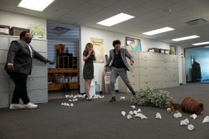 Kevin Kane, Rosebud Baker, and Larry Owens in Life & Beth (2022)