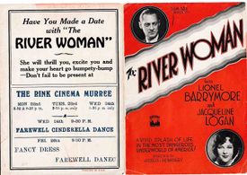 Lionel Barrymore and Jacqueline Logan in The River Woman (1928)