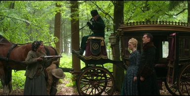 Nicholas Hoult, Elle Fanning, and Toto Bruin in The Great (2020)