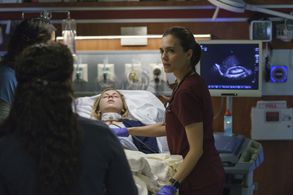 Lorena Diaz, Torrey DeVitto, and Becca Hurd in Chicago Med (2015)