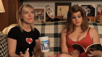 Claire Gerety-Mott and Katie Locke O'Brien in The Hub (2014)