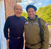 Nathan Shelton and Robert Picardo on location for To Meet The Faces You Meet