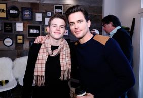 Matt Bomer and Josh Wiggins at an event for Walking Out (2017)