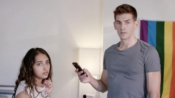 Anisha Jagannathan and Zach Kelch in Theo & Casey Make New Friends (2020)