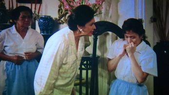 Gloria Romero, Vilma Santos, and Metring David in When Heaven Judges (1990)
