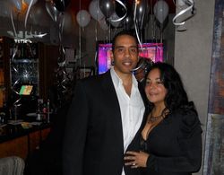 Andree' Honore' and Husband Dennis Smith NFL Great, Former Denver Broncos 14 Years All-Pro Starting Safety. New Year Eve