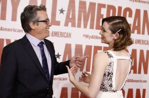 Sarah Bolger and Angelo Pizzo at an event for My All-American (2015)
