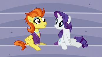 Sidika Larbes as Stormy Flare (left) in 