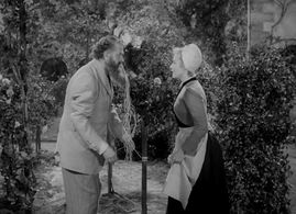 Paulette Goddard and Reginald Owen in The Diary of a Chambermaid (1946)