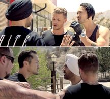 Jon Komp Shin with Diljit Dosanjh in 