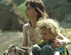 Elijah Wolf and Kate Dickie