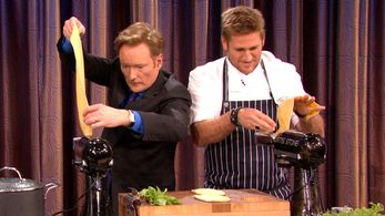 Conan O'Brien and Curtis Stone in Conan (2010)
