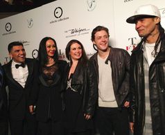 LOS ANGELES, CA - JANUARY 15: Recording artist Dave Patten arrives at the Victor Ortiz Frangrance 'VO' Launch Party held