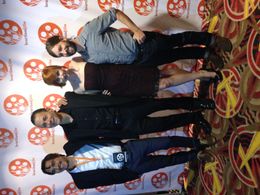 World Premiere of The Sound and The Shadow/ L to R: Justin Miller (Writer/Director),Joseph E. Murray (Harold),Mary Kat