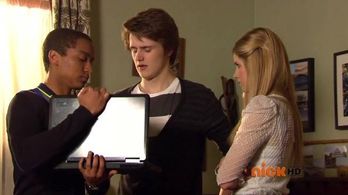 Eugene Simon, Ana Mulvoy Ten, and Alex Sawyer in House of Anubis (2011)
