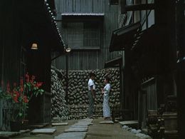 Hiroshi Kawaguchi and Ayako Wakao in Floating Weeds (1959)