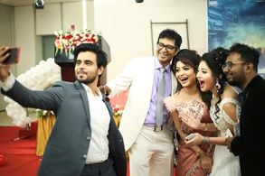 Siam Ahmed, Abdul Aziz, and Puja Cherry Roy at an event for Dahan (2018)