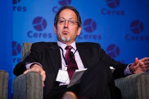 Jay Famiglietti at Ceres sustainability panel, Boston, MA, April, 2012