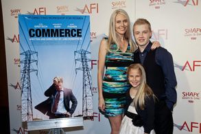 Winner, Adrienne Shelly Foundation Award Grant for COMMERCE, writer/director, Lisa Robertson with cast, Noel Fisher and 