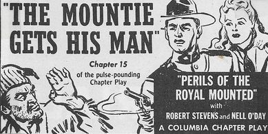 Robert Kellard and Nell O'Day in Perils of the Royal Mounted (1942)