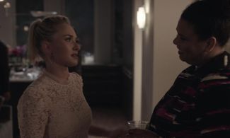 Jannette Sepwa and Hayden Panettiere on set Nashville