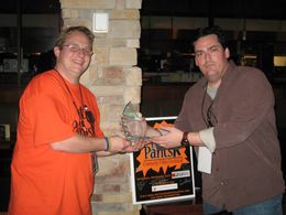 Steve Wright accepting 