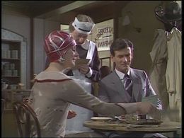 Francesca Annis, Dorothea Phillips, and James Warwick in Partners in Crime (1983)