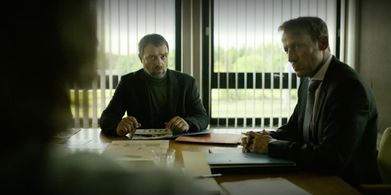 Juergen Maurer and Wotan Wilke Möhring in Perfume (2018)