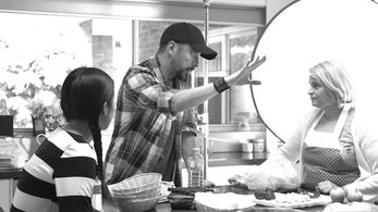 On set of 'Just Between Us' (2018)