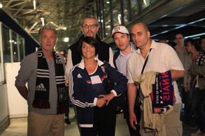 Guillaume de Tonquédec, Franck Dubosc, Lambert Wilson, Florence Foresti, and Jérôme Commandeur in Barbecue (2014)
