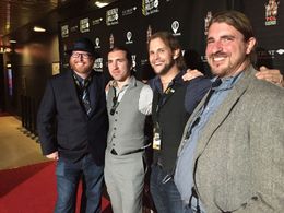 Producer D.K. Johnston, Composer Nik Sharshak, Co-Producer/Talent Bradford James Jackson, and Director Levi A. Taylor at
