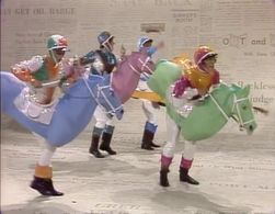 Lily Tomlin, Ruth Buzzi, Patti Deutsch, and Sarah Kennedy in Rowan & Martin's Laugh-In (1967)