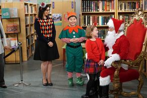 Gemma on set of Dr. Ken