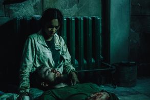 Luke Benward and Georgina Campbell in Wildcat (2021)