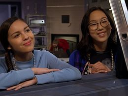 Madison Hu and Olivia Rodrigo in Bizaardvark (2016)