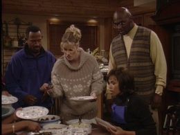 Martin Lawrence, Tisha Campbell, Thomas Mikal Ford, and Karen Lynn Scott in Martin (1992)