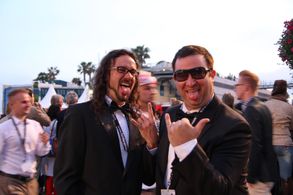 Jeremy Deneau and Dan Frank at Festival de Cannes - 2012 for premiere of Frank & Chip: The Olympic Experience.