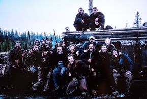 Leonardo DiCaprio, Alejandro G. Iñárritu, Tom Hardy, Emmanuel Lubezki, McCaleb Burnett, Domhnall Gleeson, Will Poulter, 